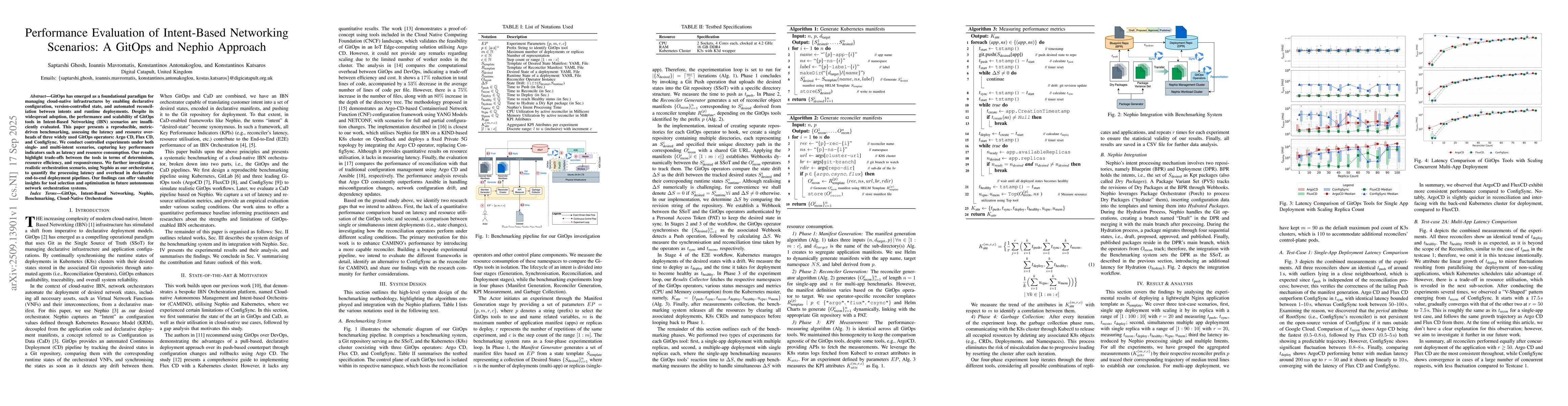 Thumbnail for Performance Evaluation of Intent-Based Networking Scenarios: A GitOps
  and Nephio Approach