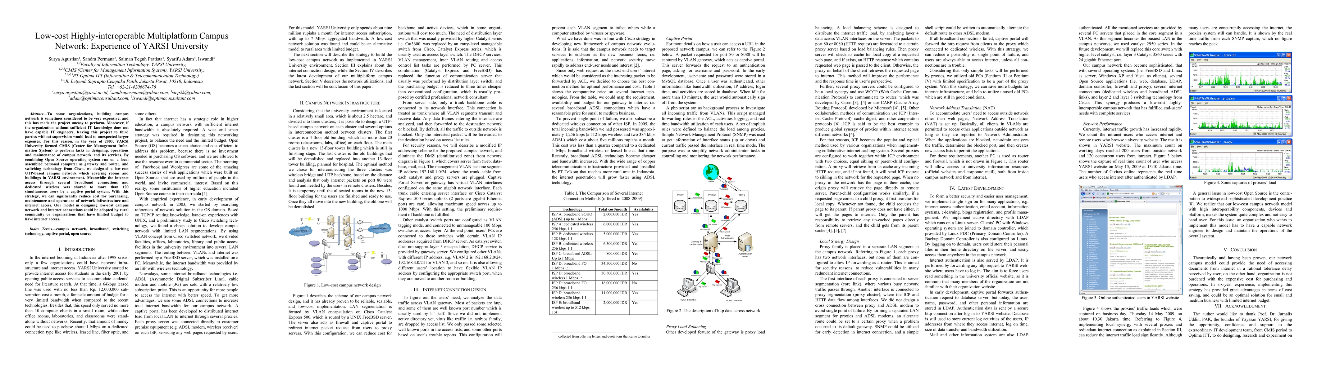 Thumbnail for Low-cost Highly-interoperable Multiplatform Campus Network: Experience
  of YARSI University