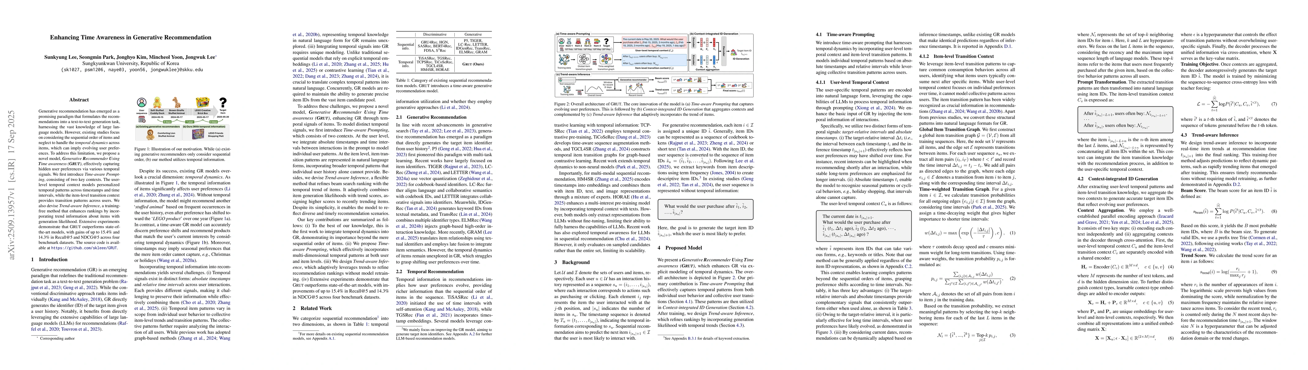 Thumbnail for Enhancing Time Awareness in Generative Recommendation