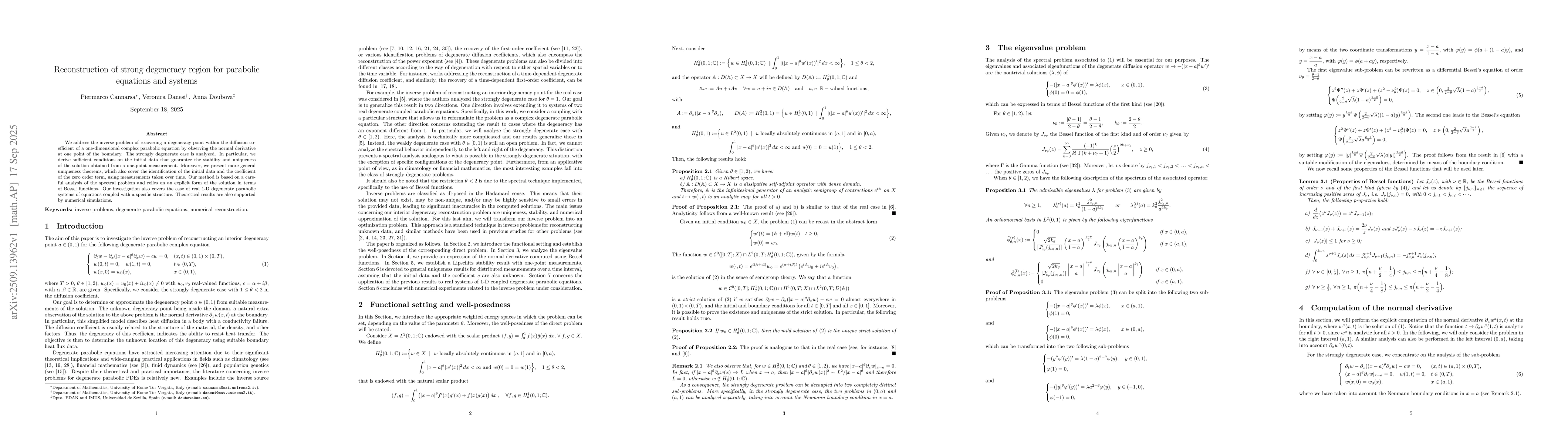 Thumbnail for Reconstruction of strong degeneracy region for parabolic equations and
  systems
