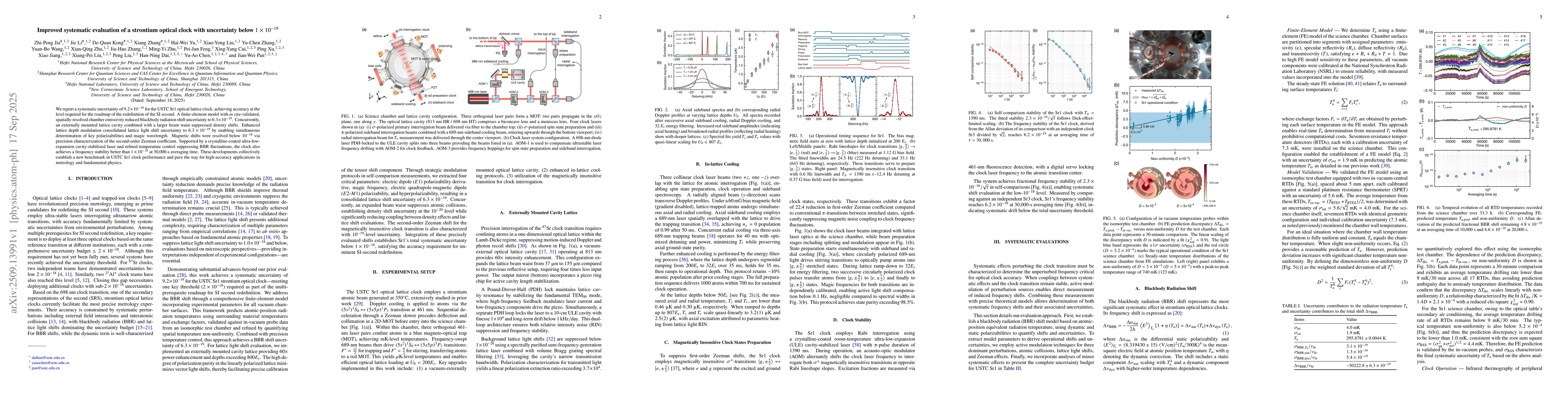 Thumbnail for Improved systematic evaluation of a strontium optical clock with
  uncertainty below $1\times 10^{-18}$