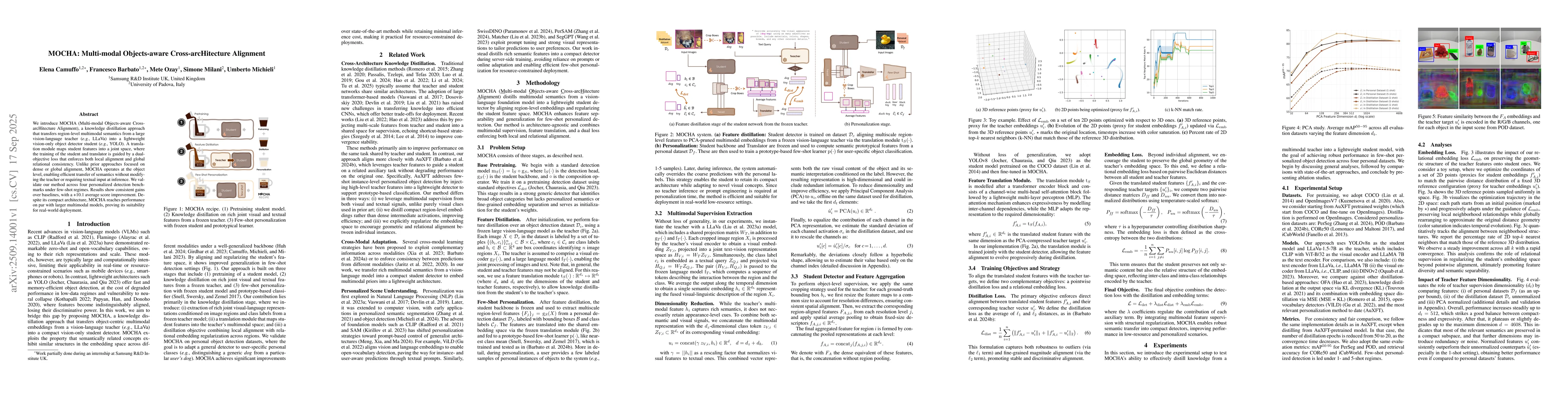 Thumbnail for MOCHA: Multi-modal Objects-aware Cross-arcHitecture Alignment