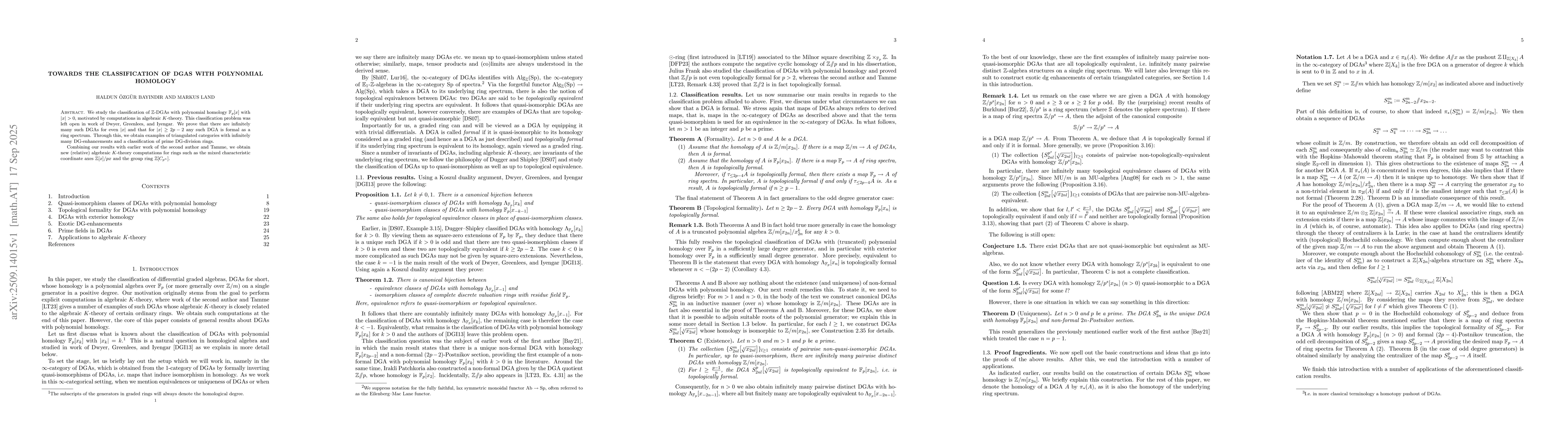 Thumbnail for Towards the classification of DGAs with polynomial homology