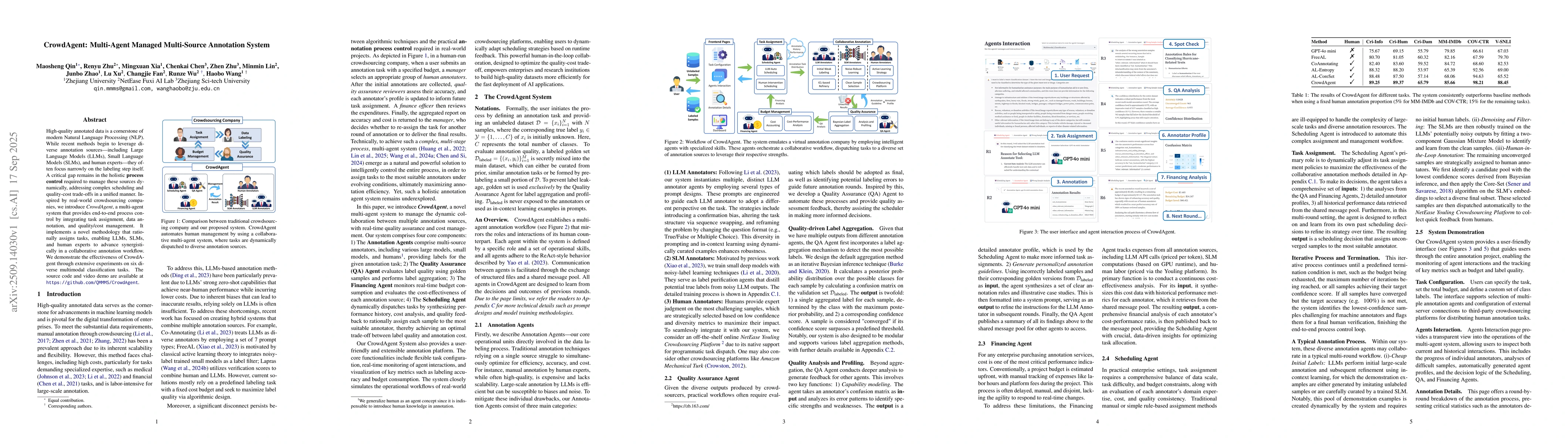 Thumbnail for CrowdAgent: Multi-Agent Managed Multi-Source Annotation System