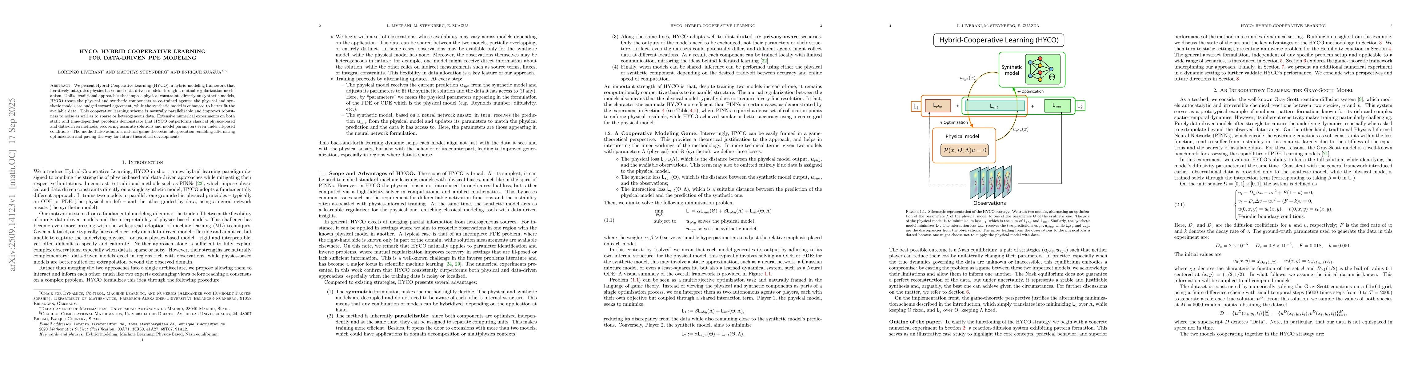 Thumbnail for HYCO: Hybrid-Cooperative Learning for Data-Driven PDE Modeling
