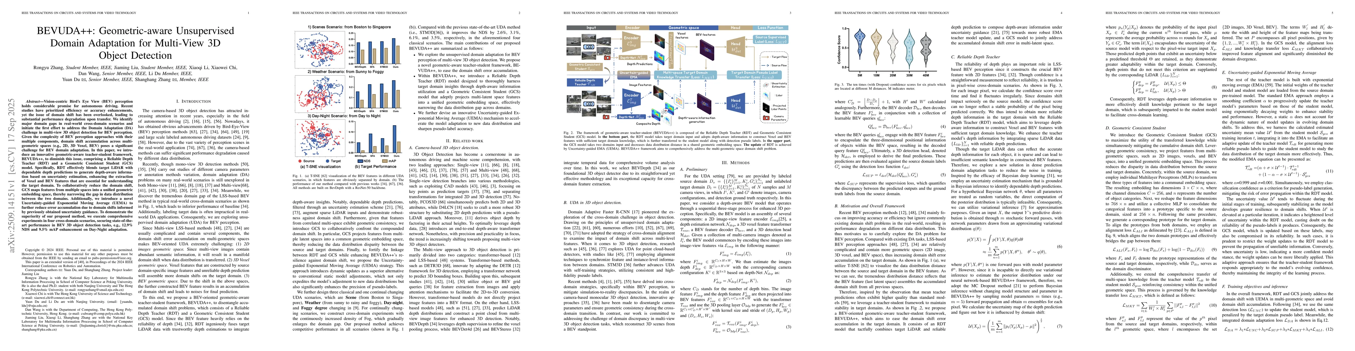 Thumbnail for BEVUDA++: Geometric-aware Unsupervised Domain Adaptation for Multi-View
  3D Object Detection