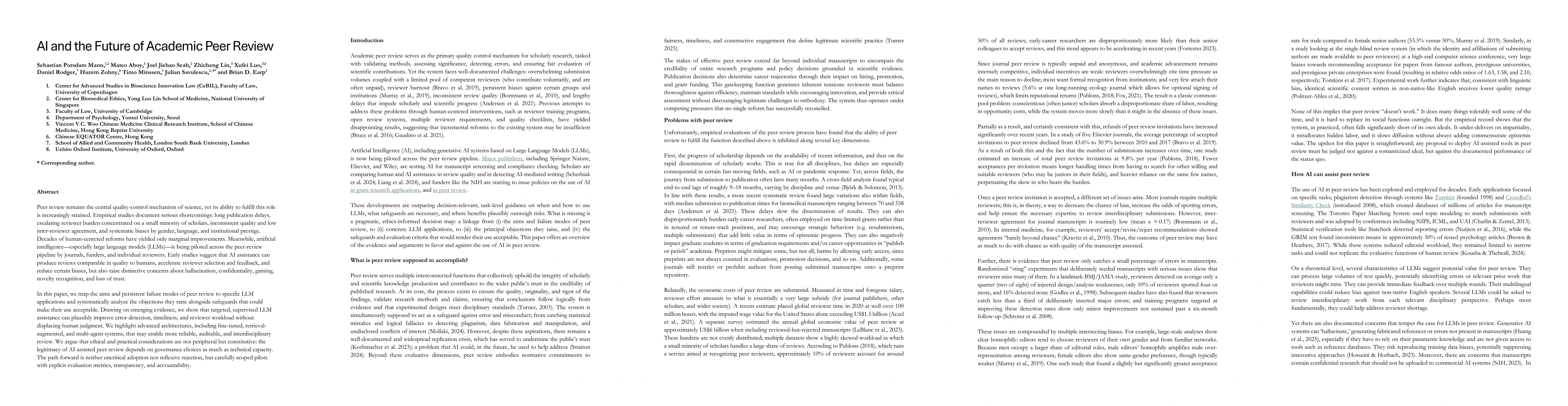 Thumbnail for AI and the Future of Academic Peer Review