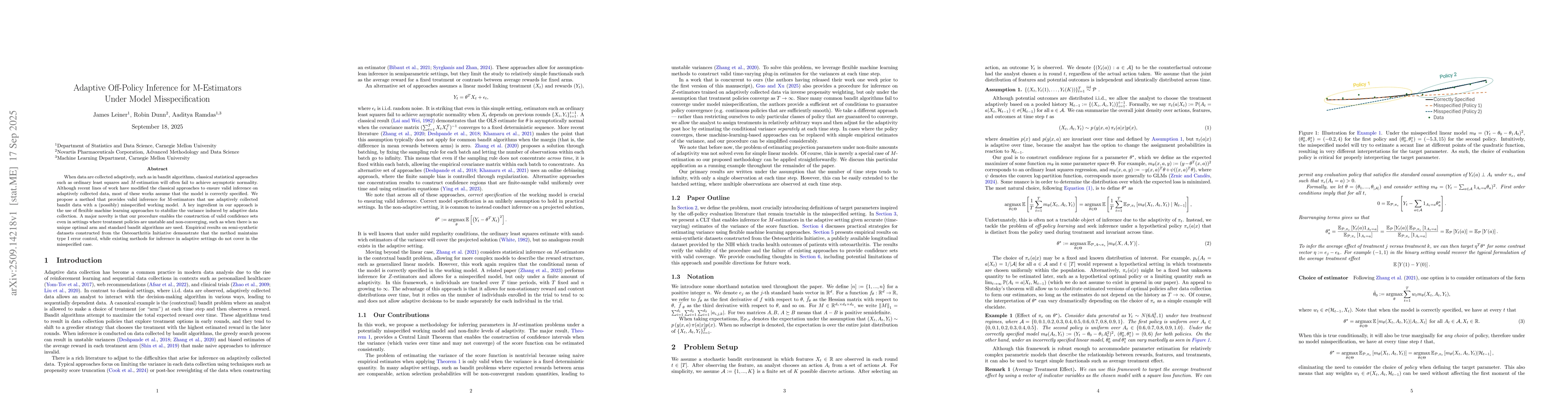 Thumbnail for Adaptive Off-Policy Inference for M-Estimators Under Model
  Misspecification