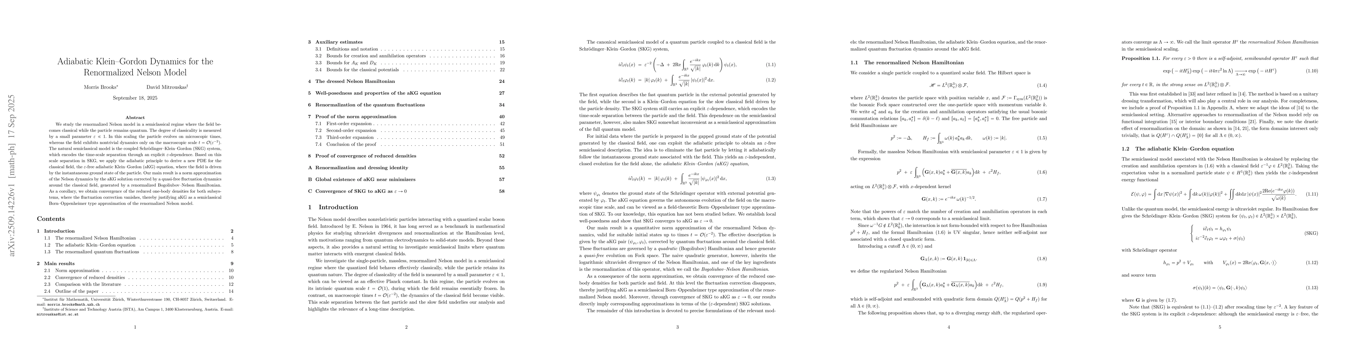 Thumbnail for Adiabatic Klein-Gordon Dynamics for the Renormalized Nelson Model