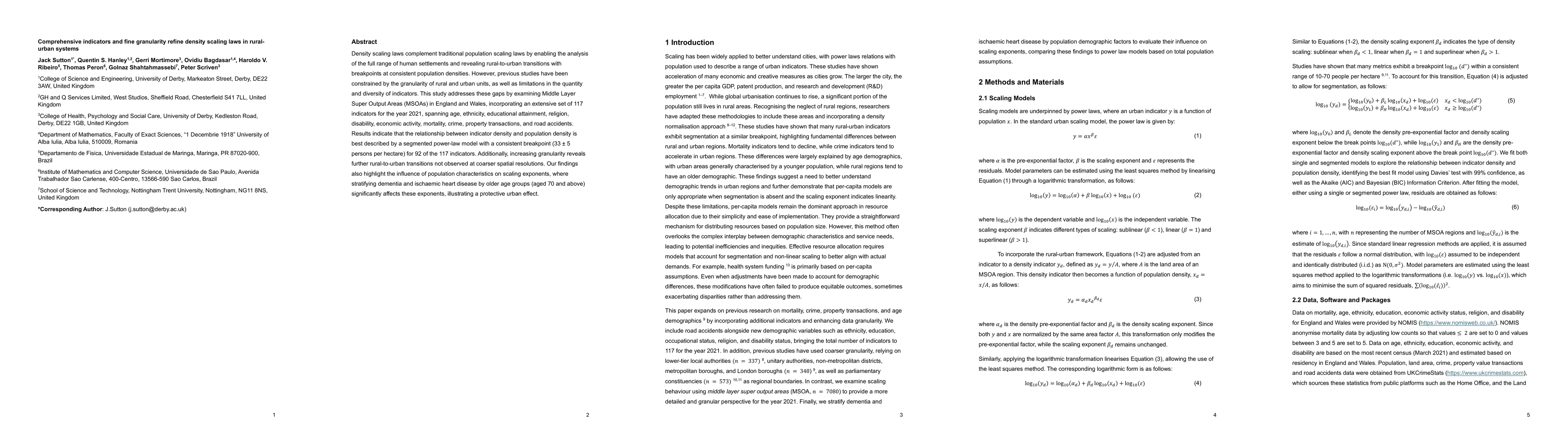 Thumbnail for Comprehensive indicators and fine granularity refine density scaling
  laws in rural-urban systems