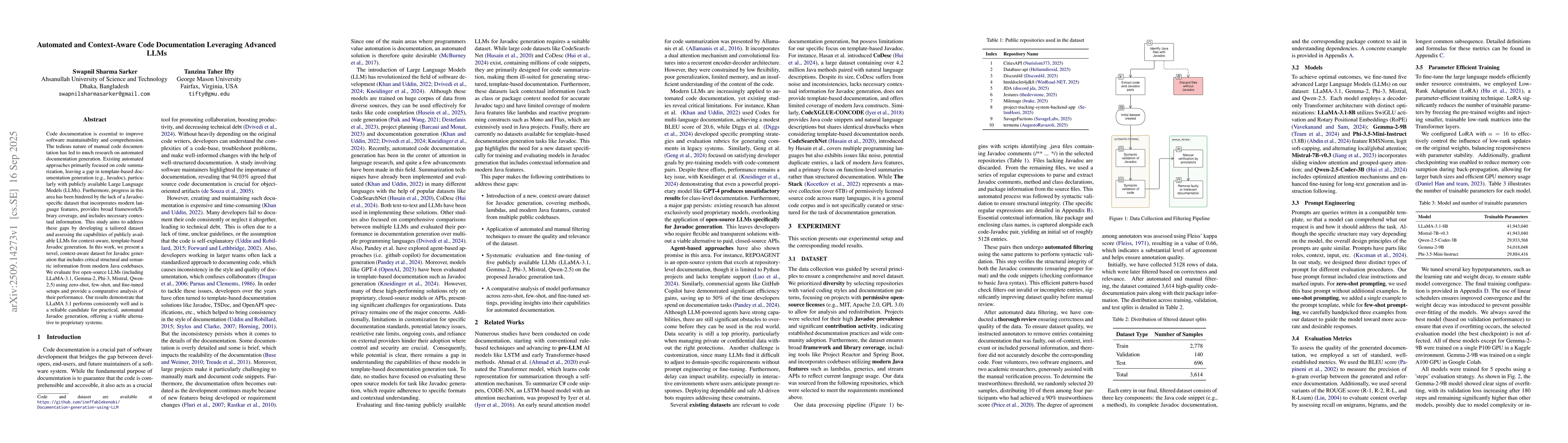 Thumbnail for Automated and Context-Aware Code Documentation Leveraging Advanced LLMs
