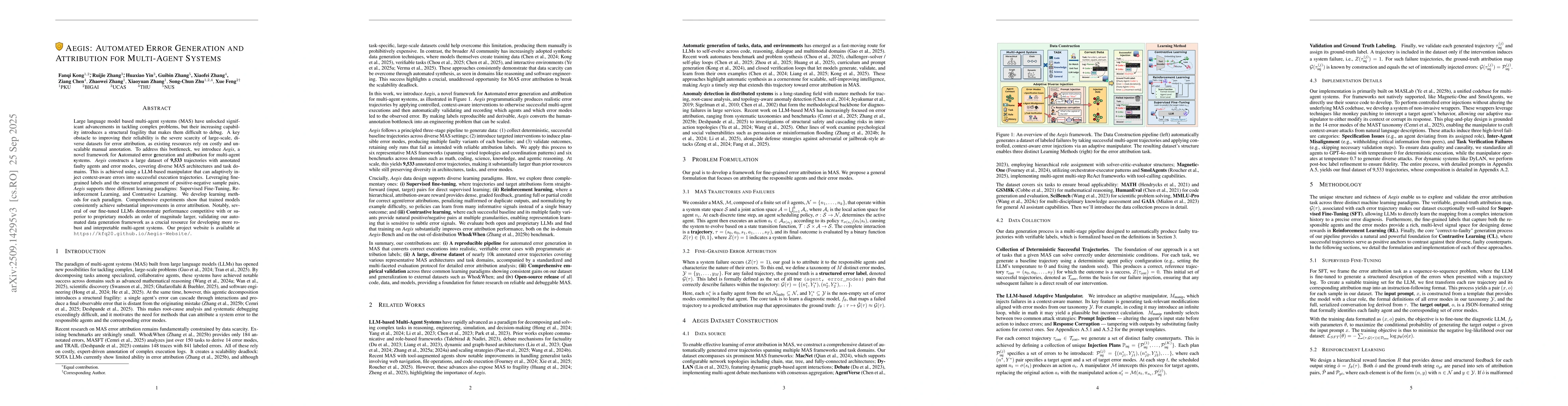 Thumbnail for Aegis: Automated Error Generation and Identification for Multi-Agent
  Systems