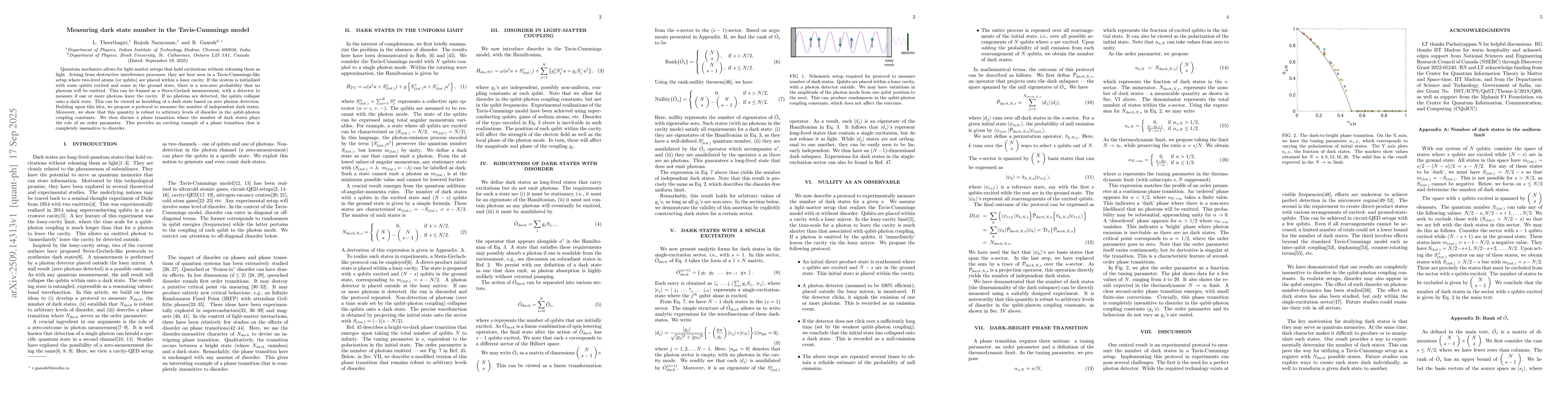 Thumbnail for Measuring dark state number in the Tavis-Cummings model