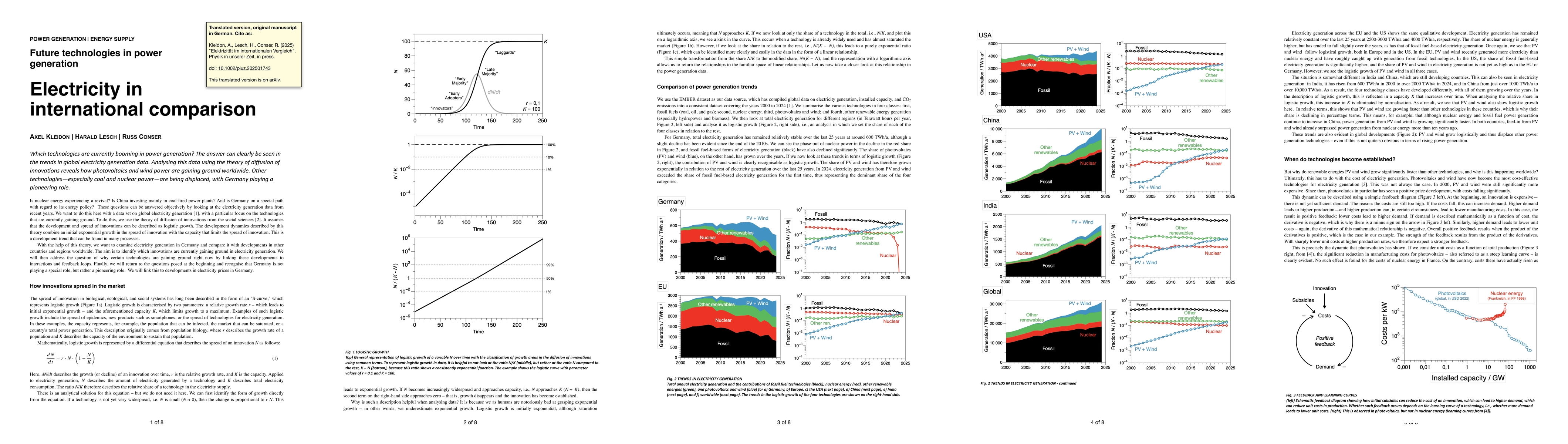 Thumbnail for Electricity in international comparison -- Future technologies in power
  generation