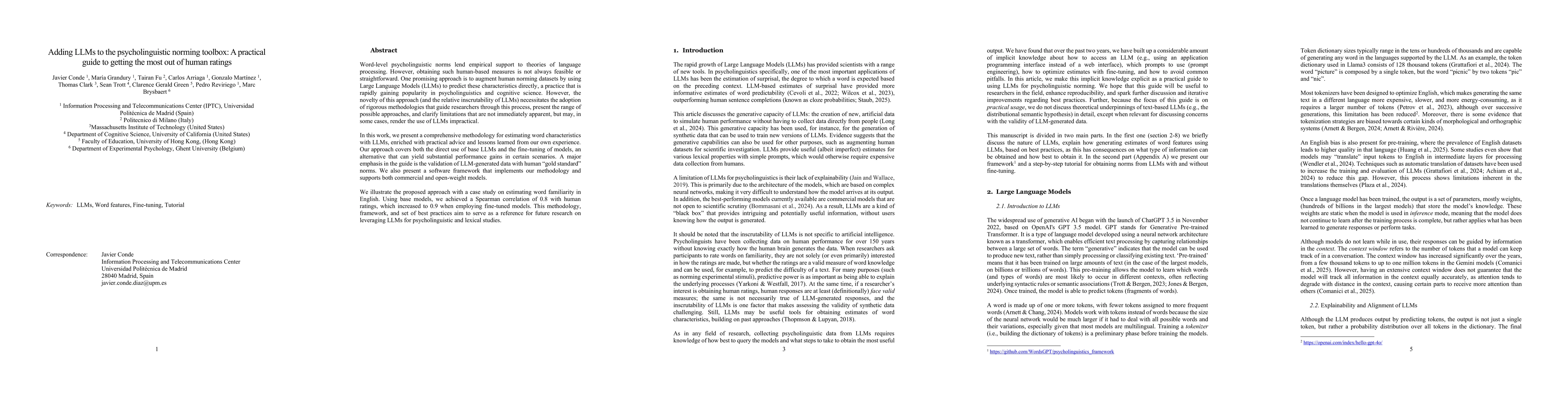 Thumbnail for Adding LLMs to the psycholinguistic norming toolbox: A practical guide
  to getting the most out of human ratings