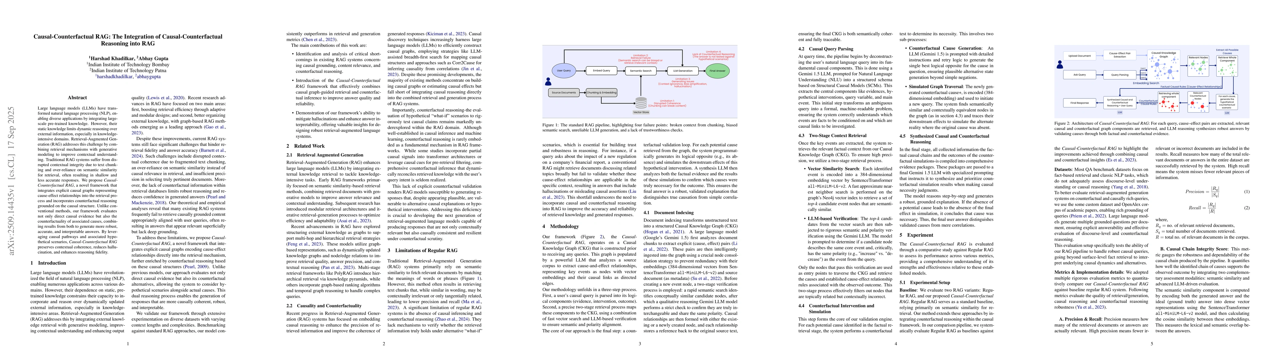 Thumbnail for Causal-Counterfactual RAG: The Integration of Causal-Counterfactual
  Reasoning into RAG
