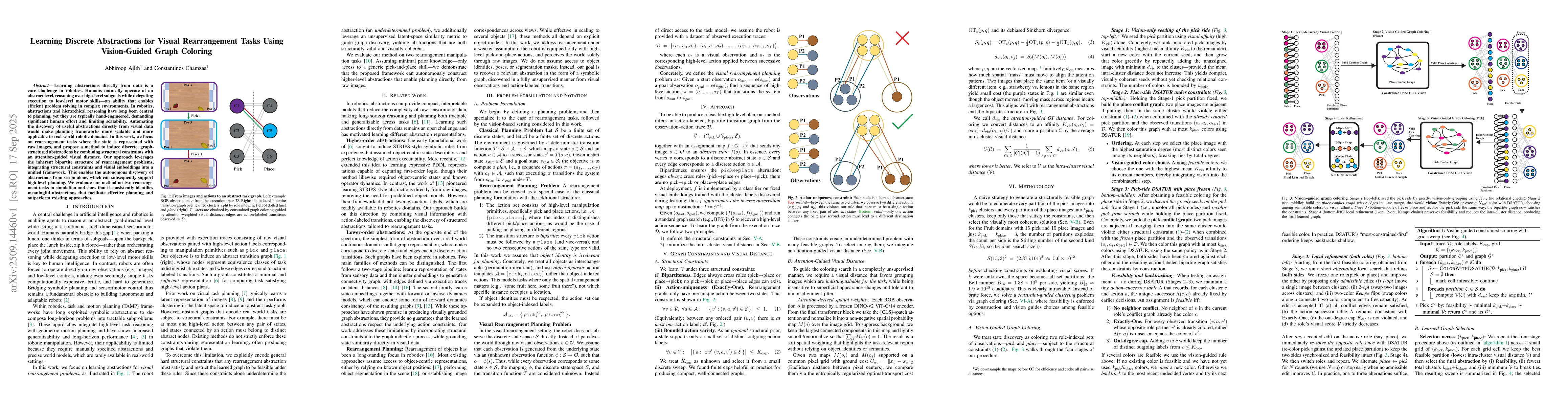 Thumbnail for Learning Discrete Abstractions for Visual Rearrangement Tasks Using
  Vision-Guided Graph Coloring