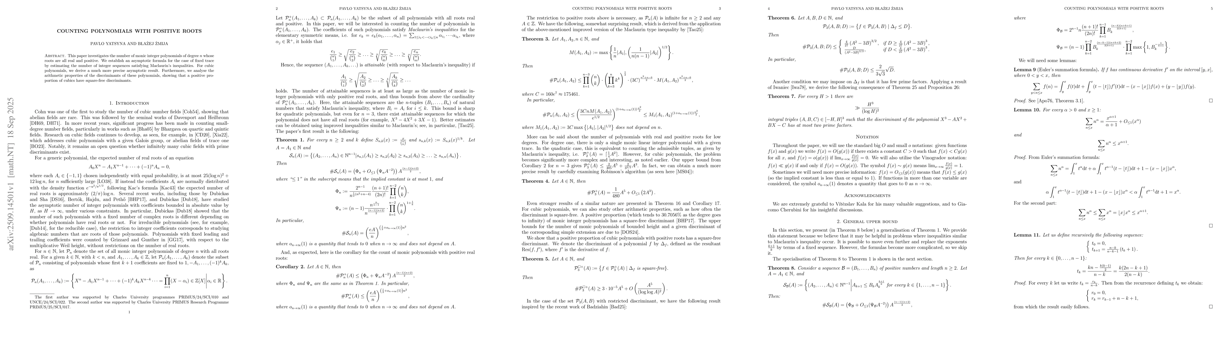 Thumbnail for Counting polynomials with positive roots