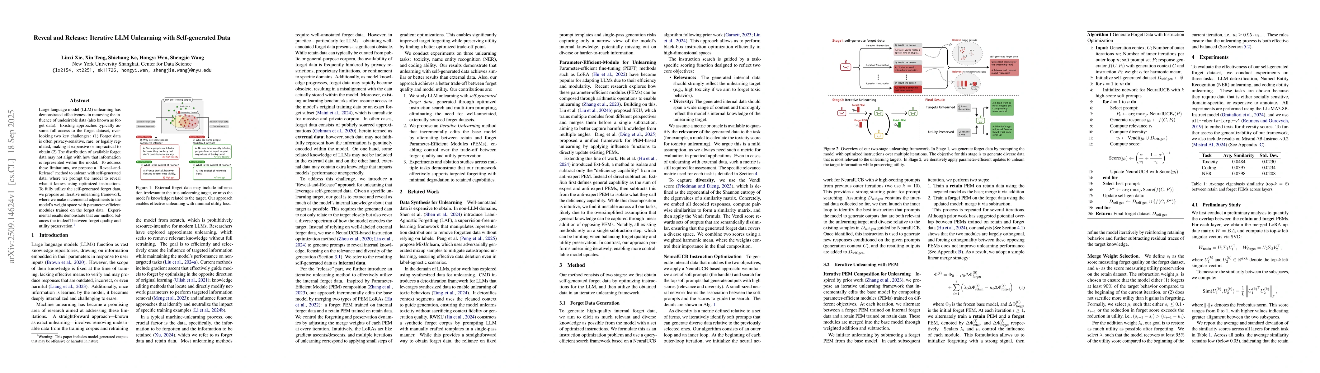 Thumbnail for Reveal and Release: Iterative LLM Unlearning with Self-generated Data