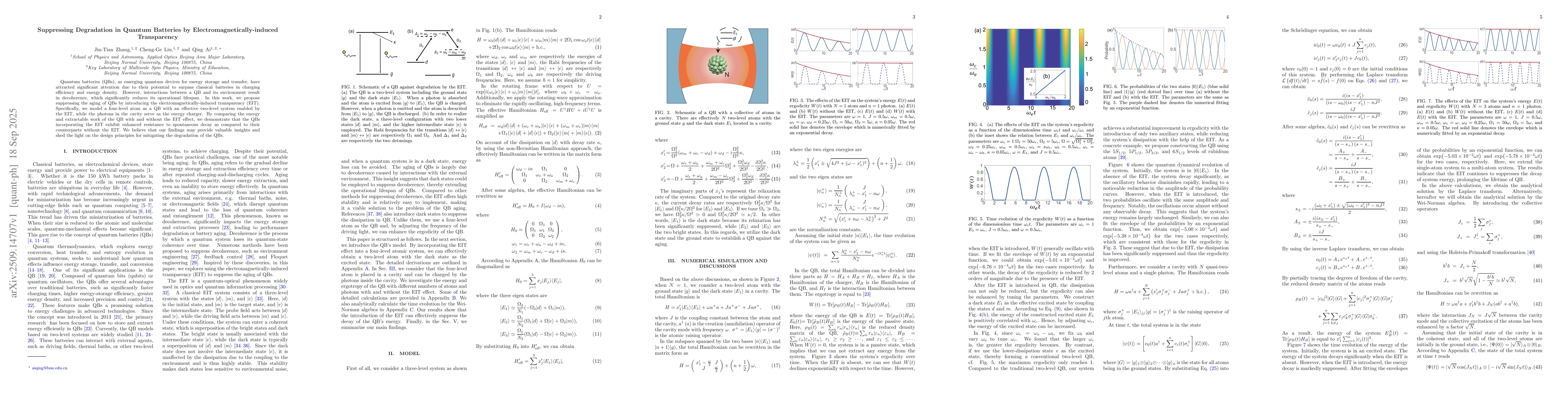 Thumbnail for Suppressing Degradation in Quantum Batteries by
  Electromagnetically-induced Transparency