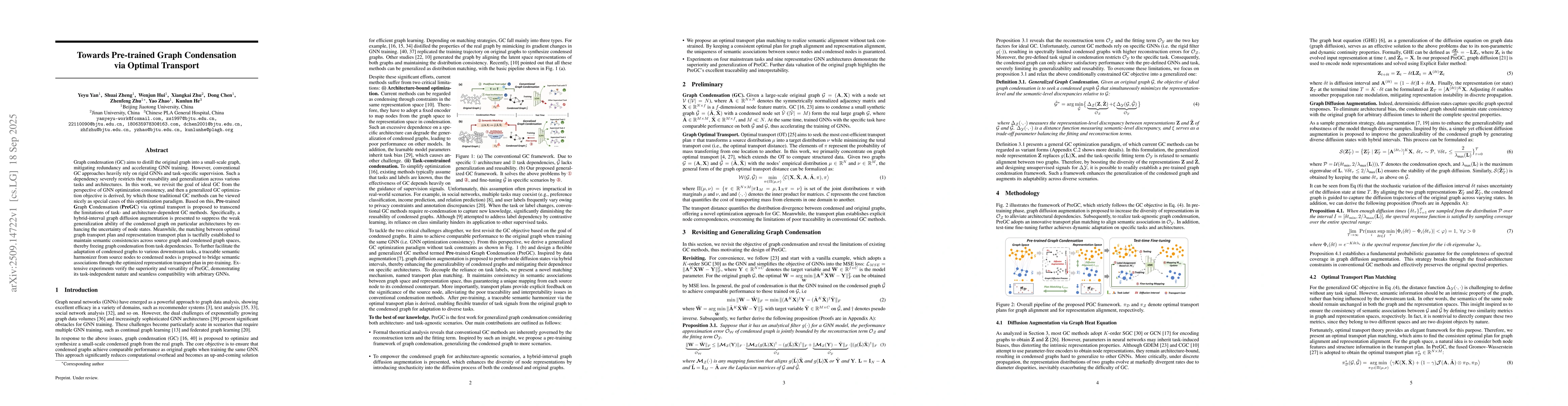 Thumbnail for Towards Pre-trained Graph Condensation via Optimal Transport