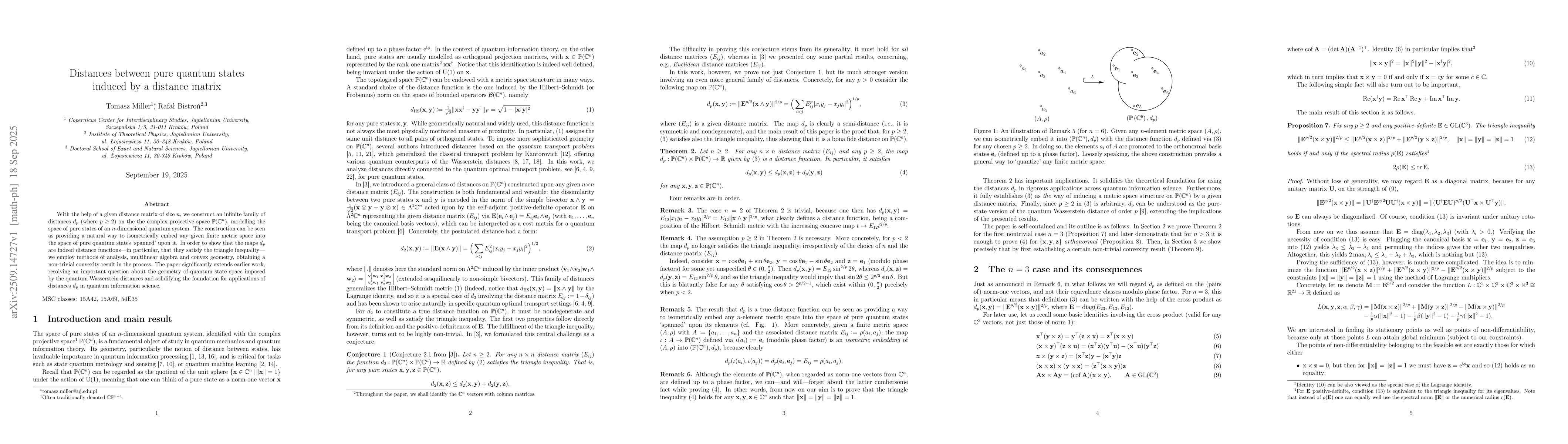Thumbnail for Distances between pure quantum states induced by a distance matrix