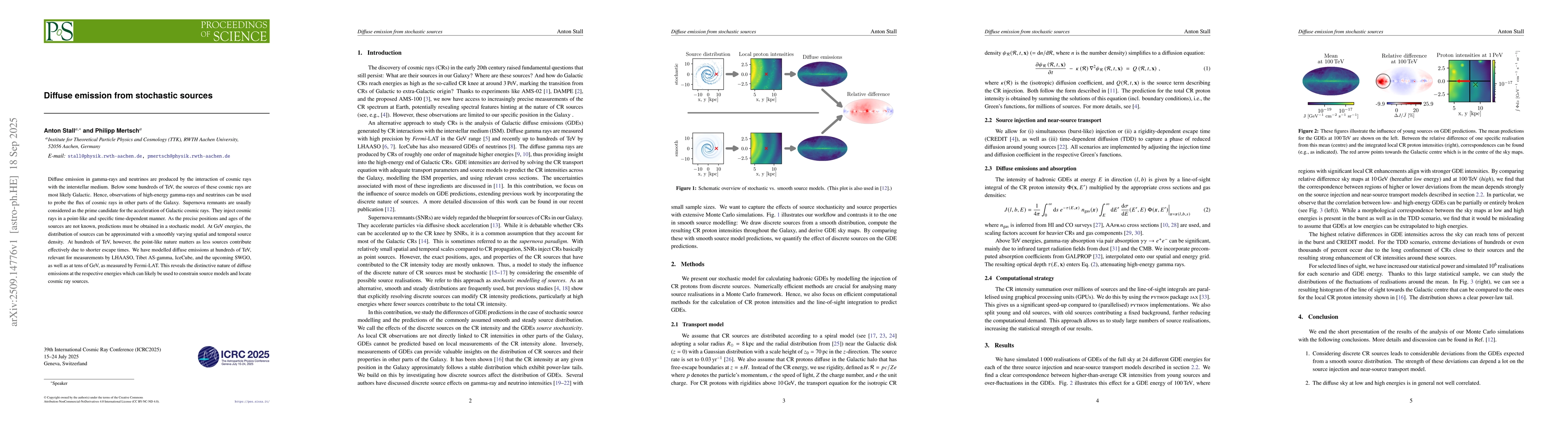 Thumbnail for Diffuse emission from stochastic sources