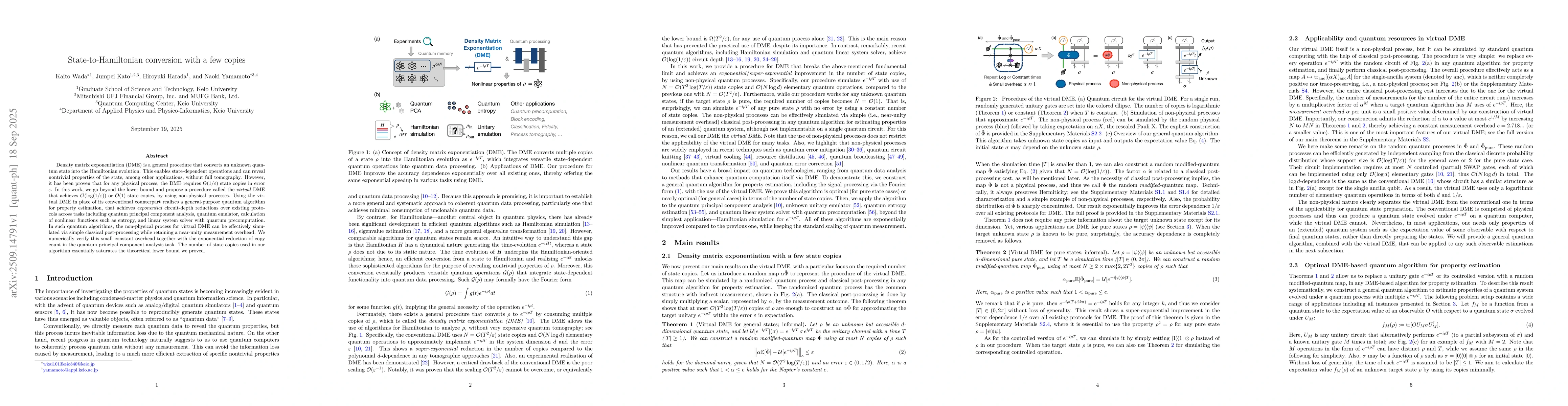 Thumbnail for State-to-Hamiltonian conversion with a few copies