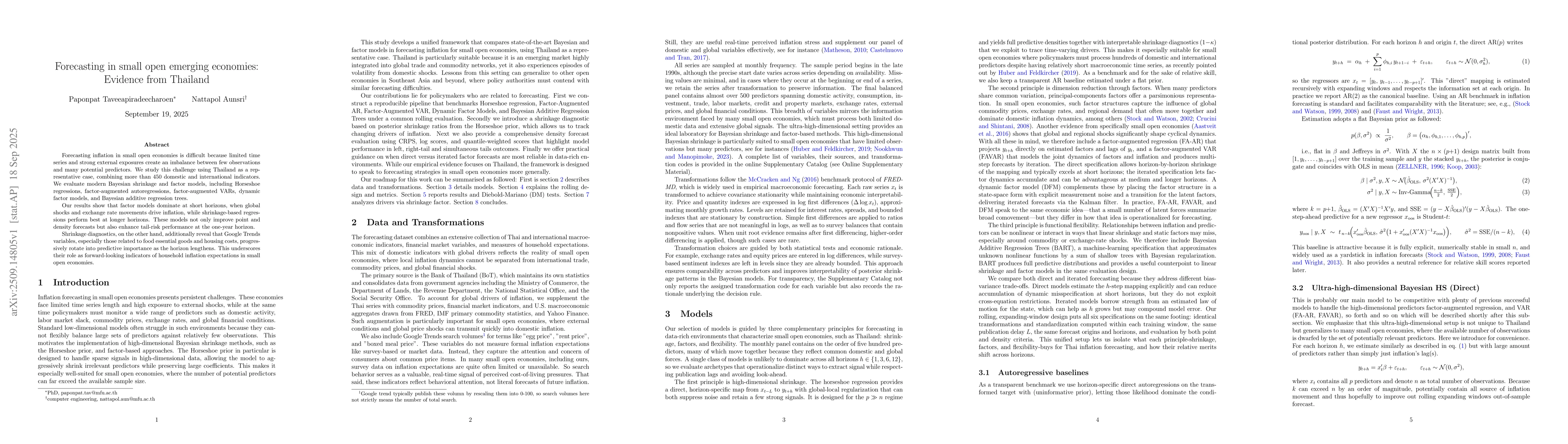 Thumbnail for Forecasting in small open emerging economies Evidence from Thailand