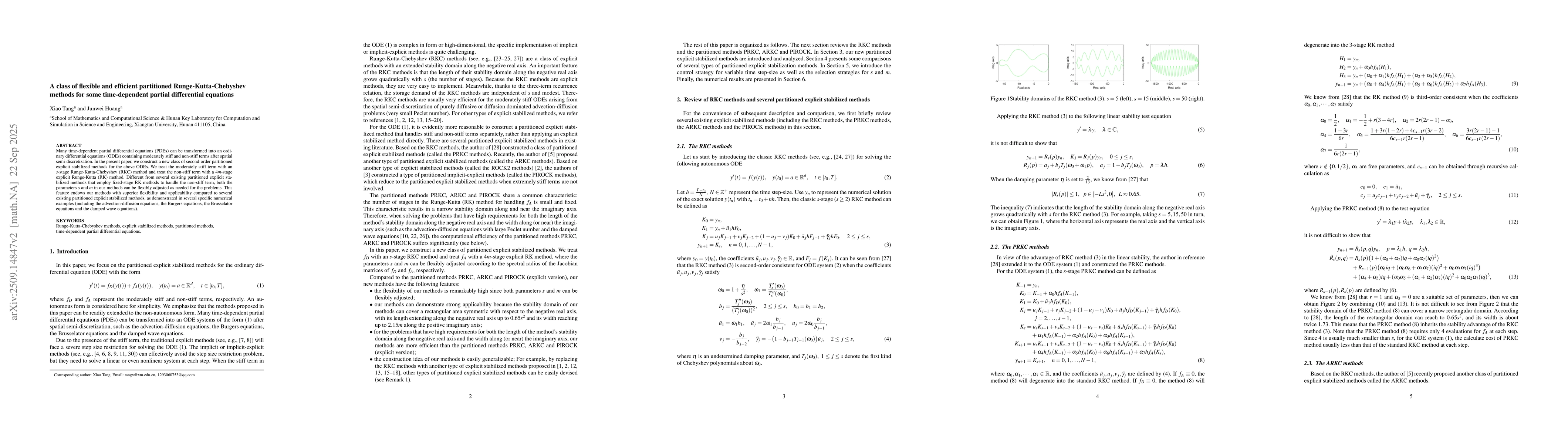 Thumbnail for A class of flexible and efficient partitioned Runge-Kutta-Chebyshev
  methods for some time-dependent partial differential equations