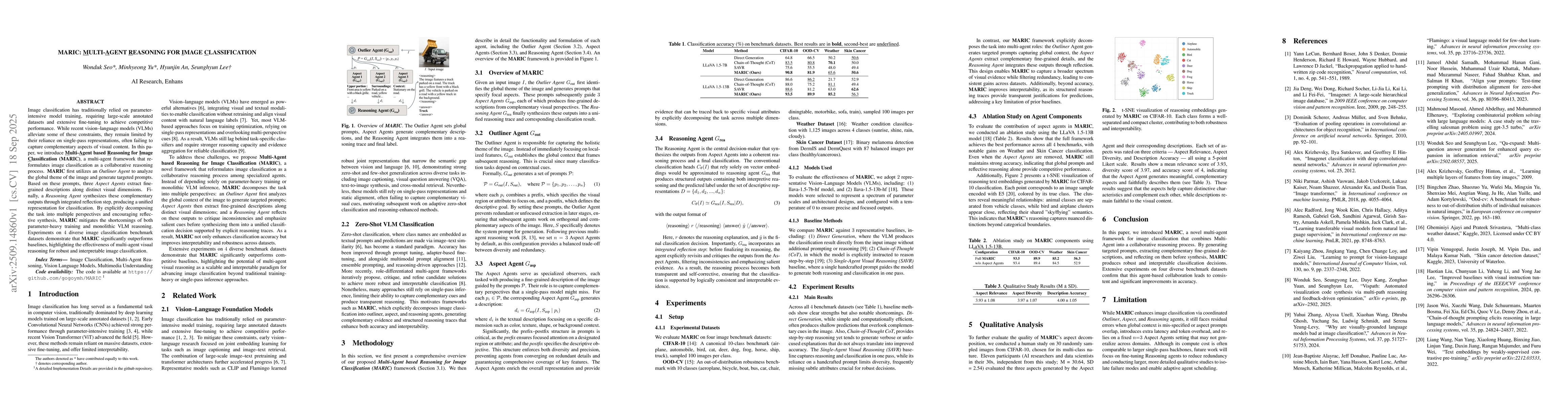 Thumbnail for MARIC: Multi-Agent Reasoning for Image Classification