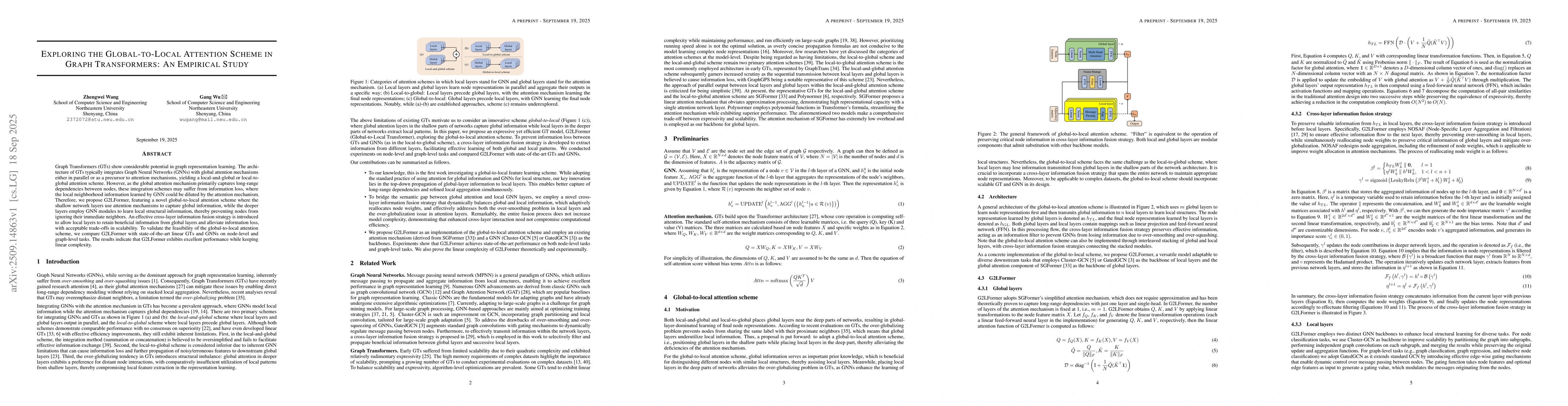 Thumbnail for Exploring the Global-to-Local Attention Scheme in Graph Transformers: An
  Empirical Study