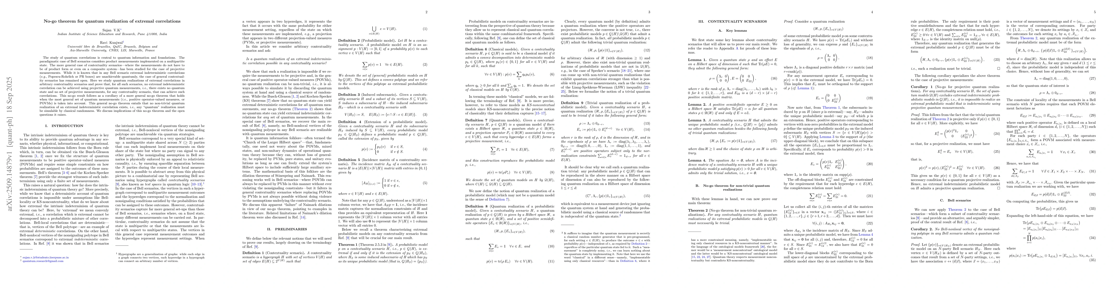 Thumbnail for No-go theorem for quantum realization of extremal correlations