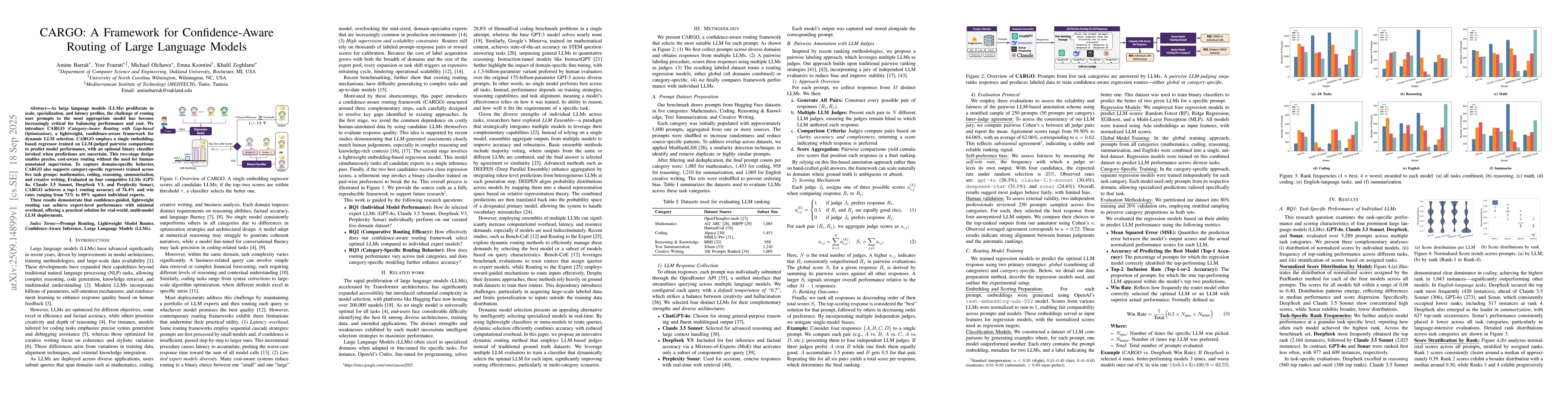 Thumbnail for CARGO: A Framework for Confidence-Aware Routing of Large Language Models