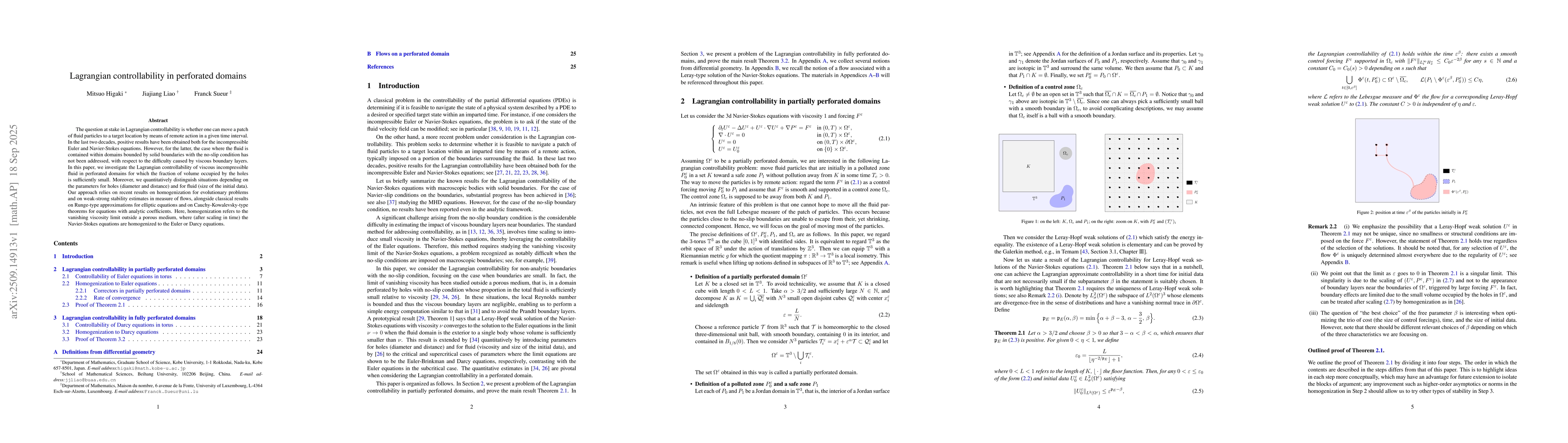 Thumbnail for Lagrangian controllability in perforated domains