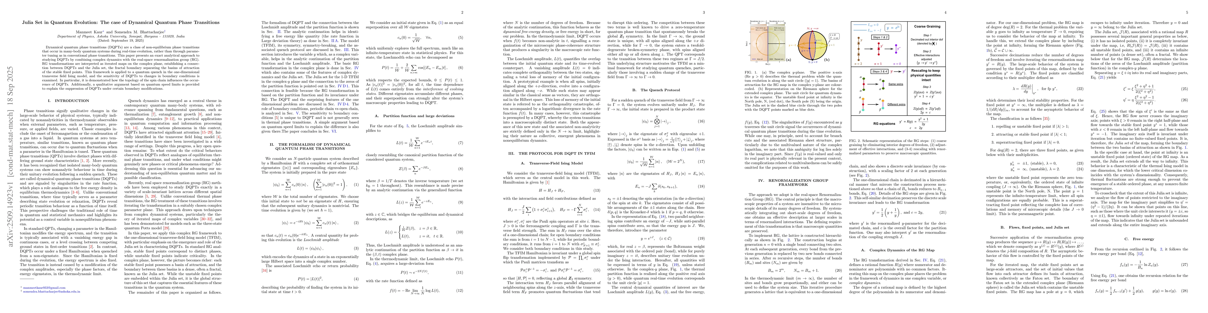 Thumbnail for Julia Set in Quantum Evolution: The case of Dynamical Quantum Phase
  Transitions