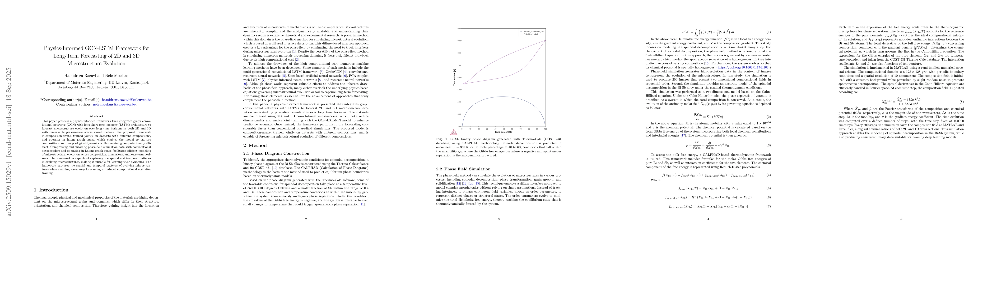 Thumbnail for Physics-Informed GCN-LSTM Framework for Long-Term Forecasting of 2D and
  3D Microstructure Evolution
