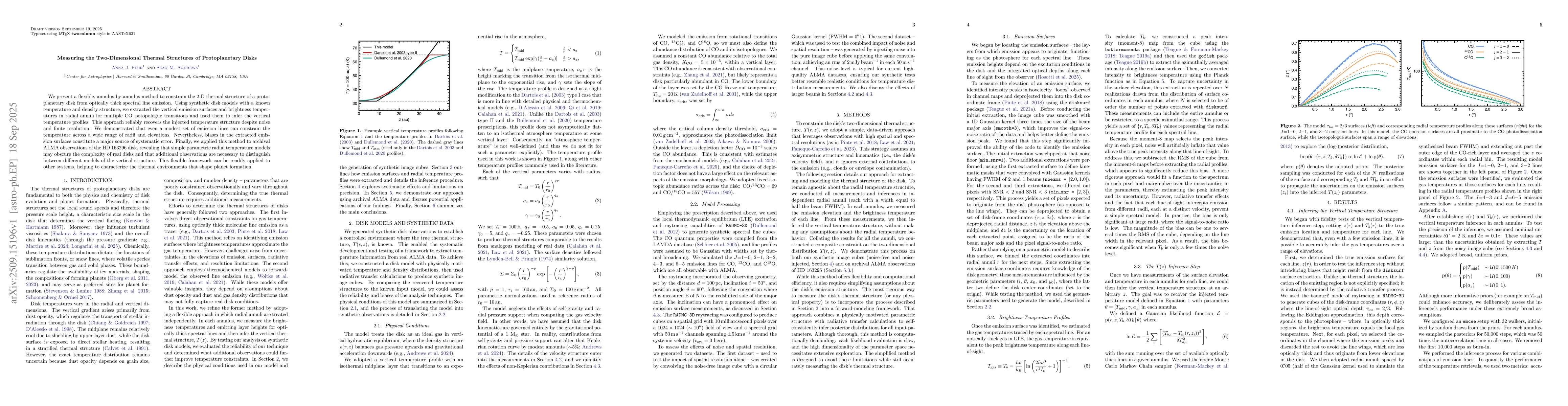 Thumbnail for Measuring the Two-Dimensional Thermal Structures of Protoplanetary Disks
