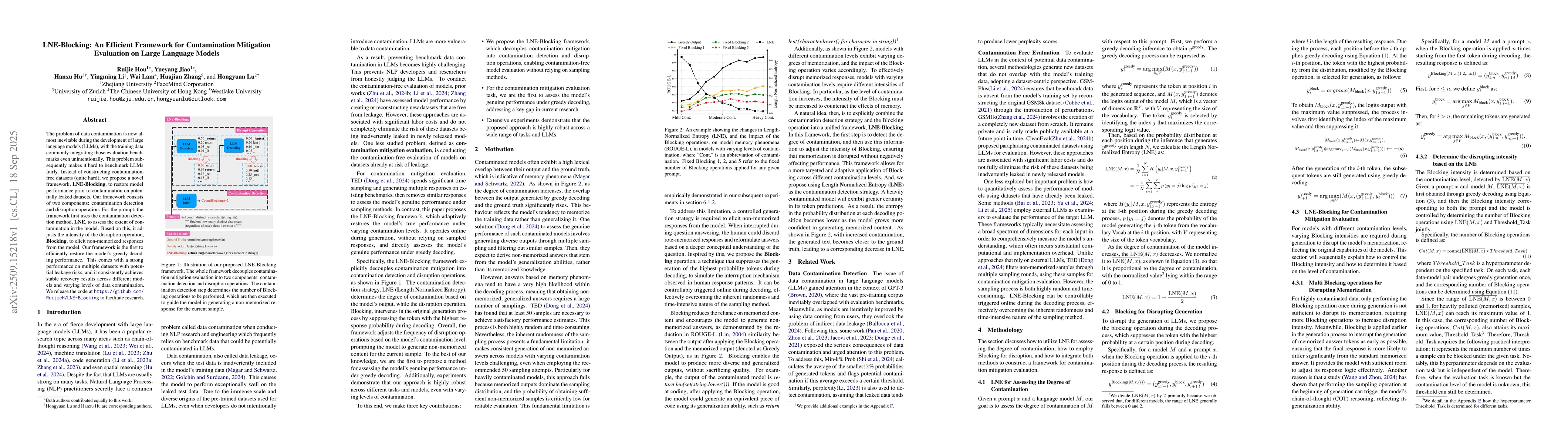 Thumbnail for LNE-Blocking: An Efficient Framework for Contamination Mitigation
  Evaluation on Large Language Models