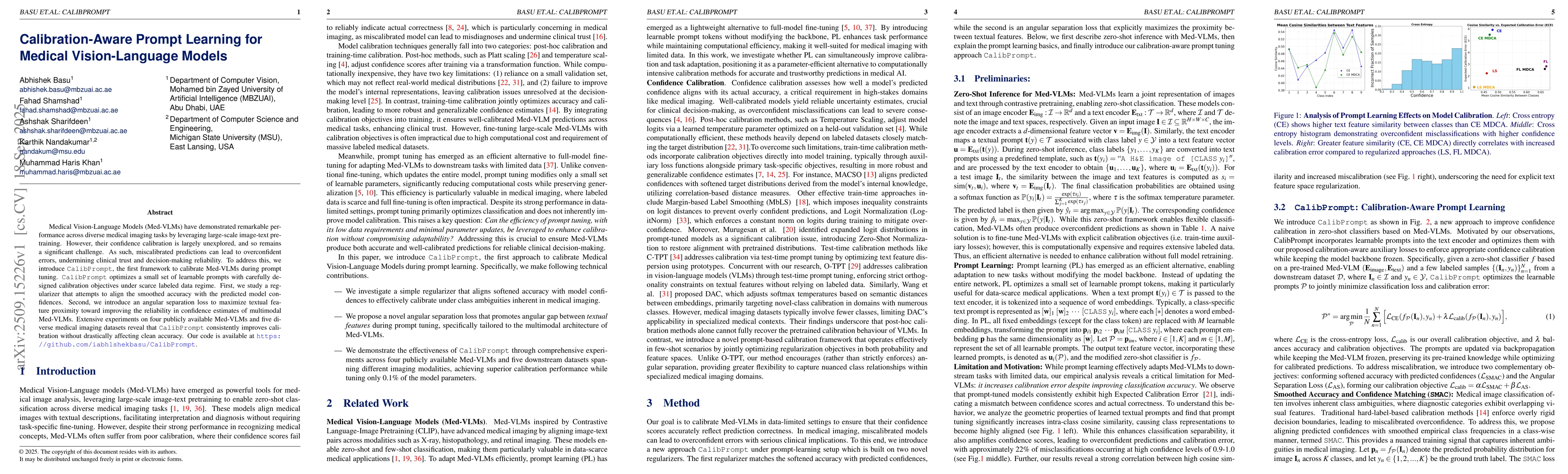 Thumbnail for Calibration-Aware Prompt Learning for Medical Vision-Language Models
