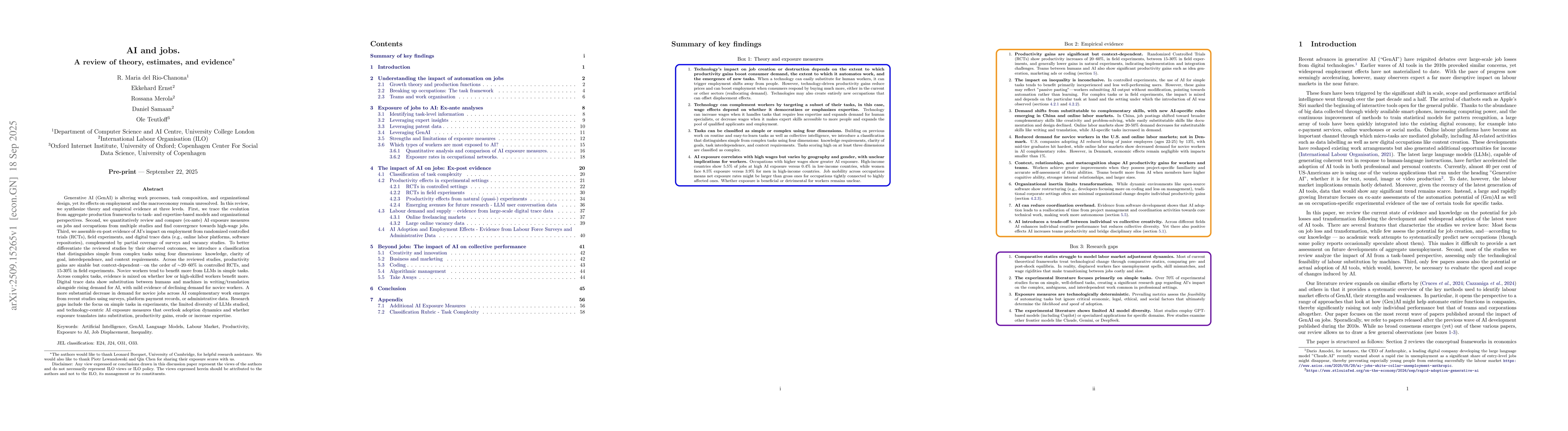 Thumbnail for AI and jobs. A review of theory, estimates, and evidence