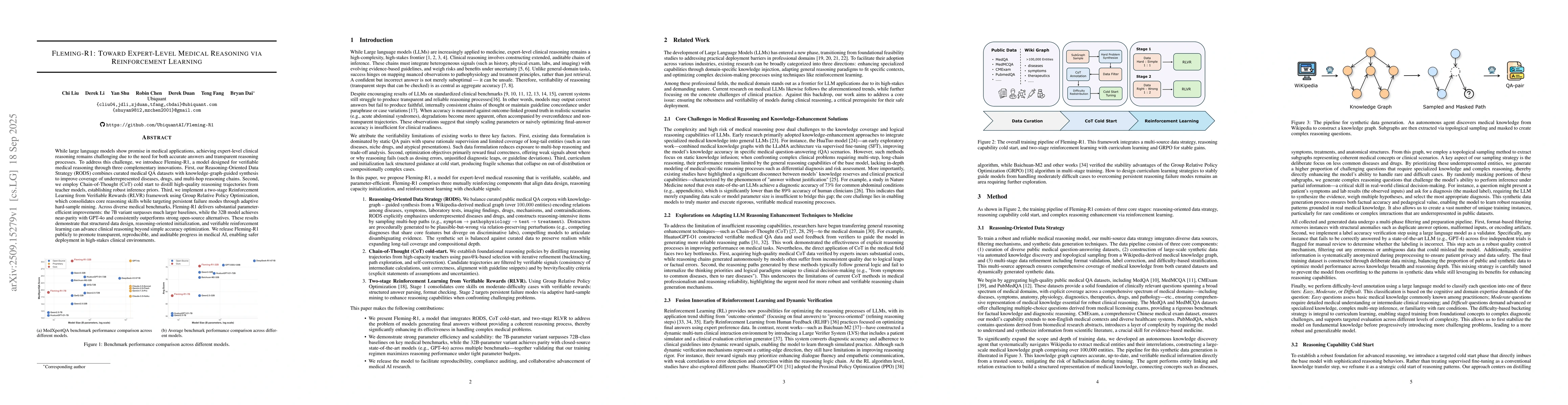 Thumbnail for Fleming-R1: Toward Expert-Level Medical Reasoning via Reinforcement
  Learning
