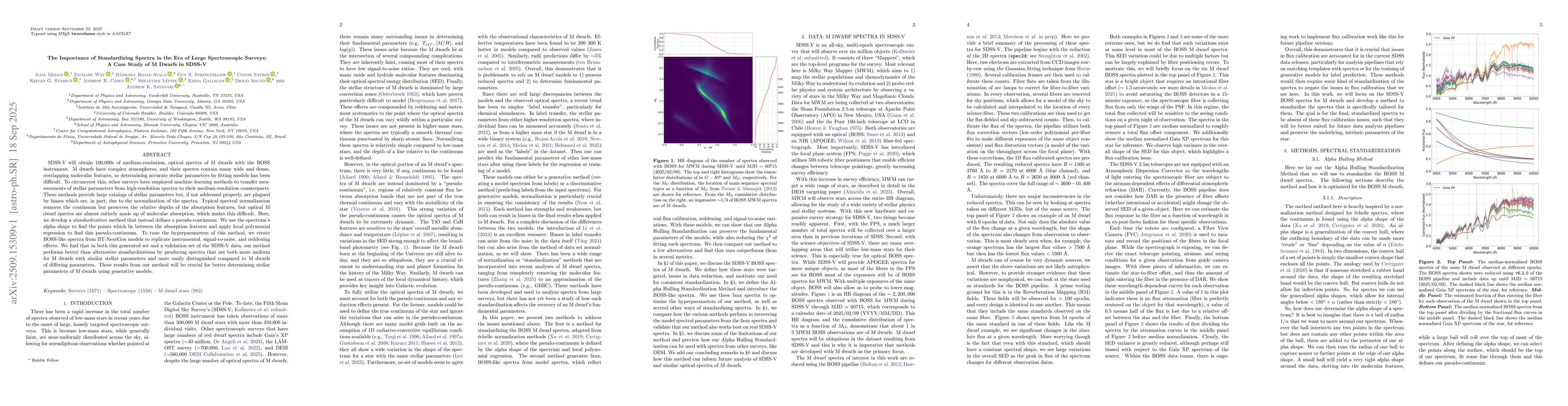 Thumbnail for The Importance of Standardizing Spectra in the Era of Large
  Spectroscopic Surveys: A Case Study of M Dwarfs in SDSS-V