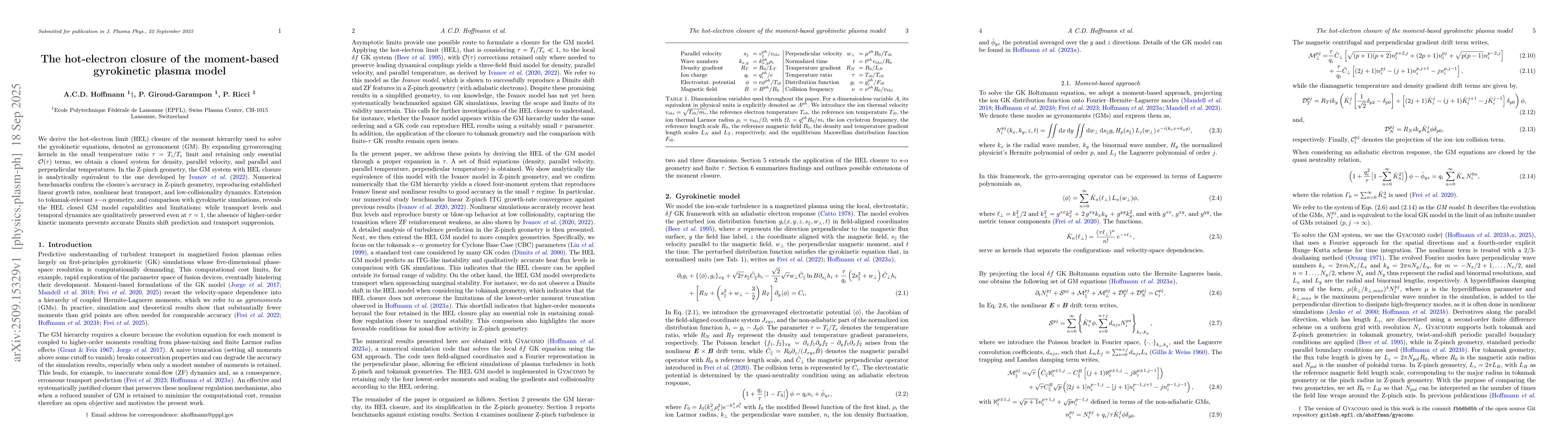 Thumbnail for The hot-electron closure of the moment-based gyrokinetic plasma model