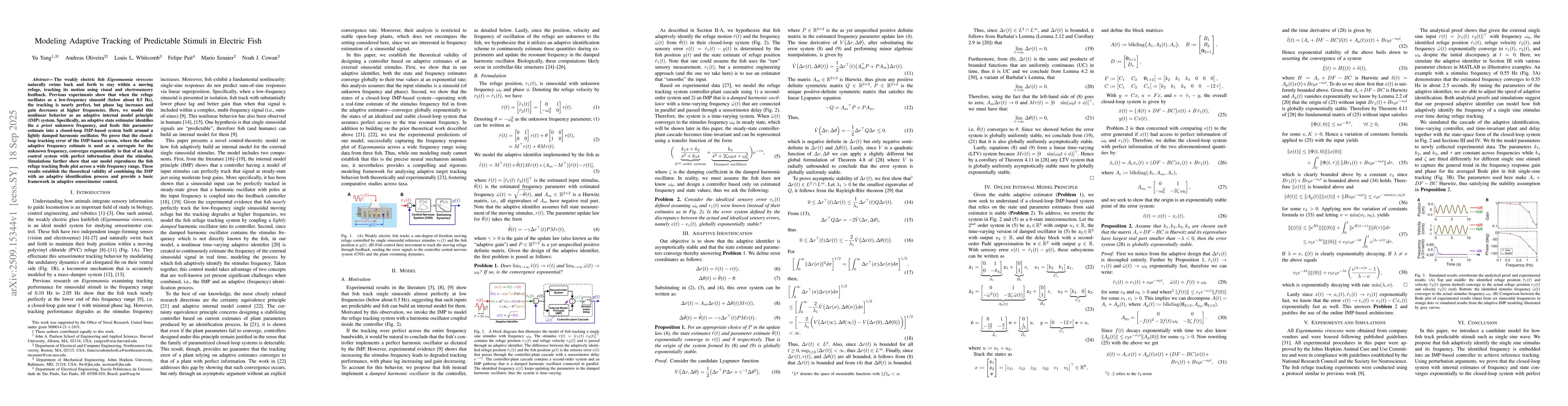 Thumbnail for Modeling Adaptive Tracking of Predictable Stimuli in Electric Fish