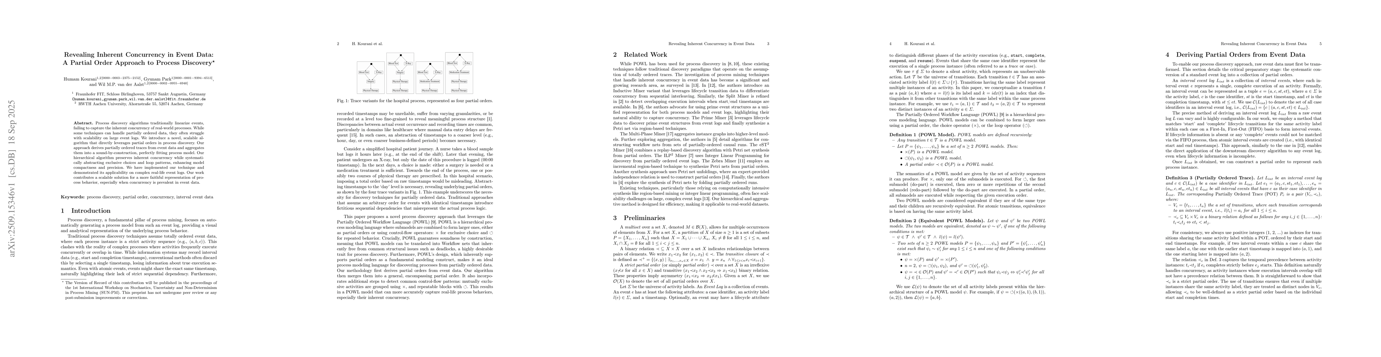 Thumbnail for Revealing Inherent Concurrency in Event Data: A Partial Order Approach
  to Process Discovery