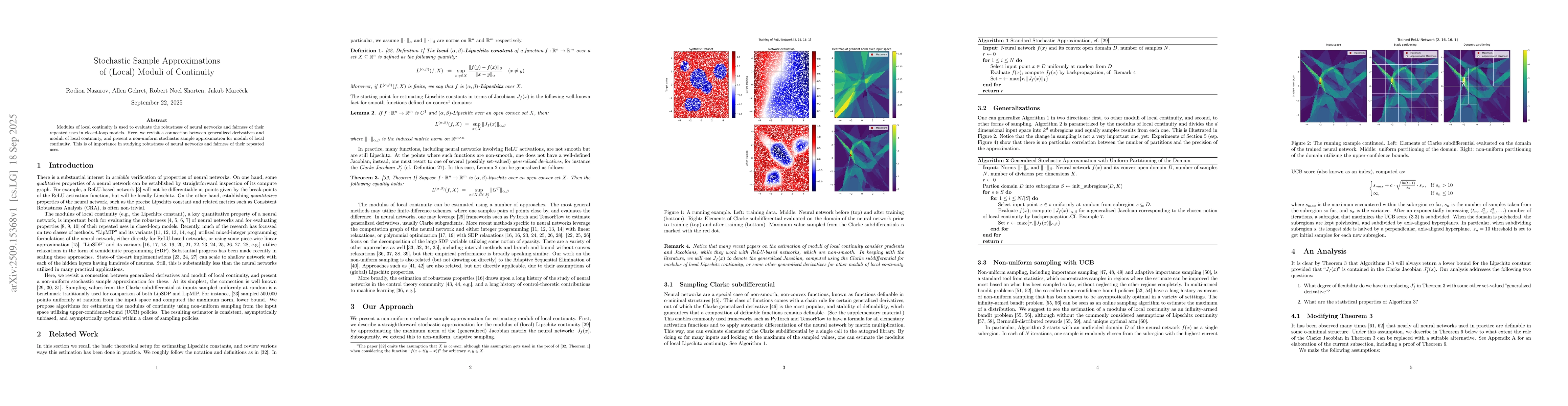 Thumbnail for Stochastic Sample Approximations of (Local) Moduli of Continuity