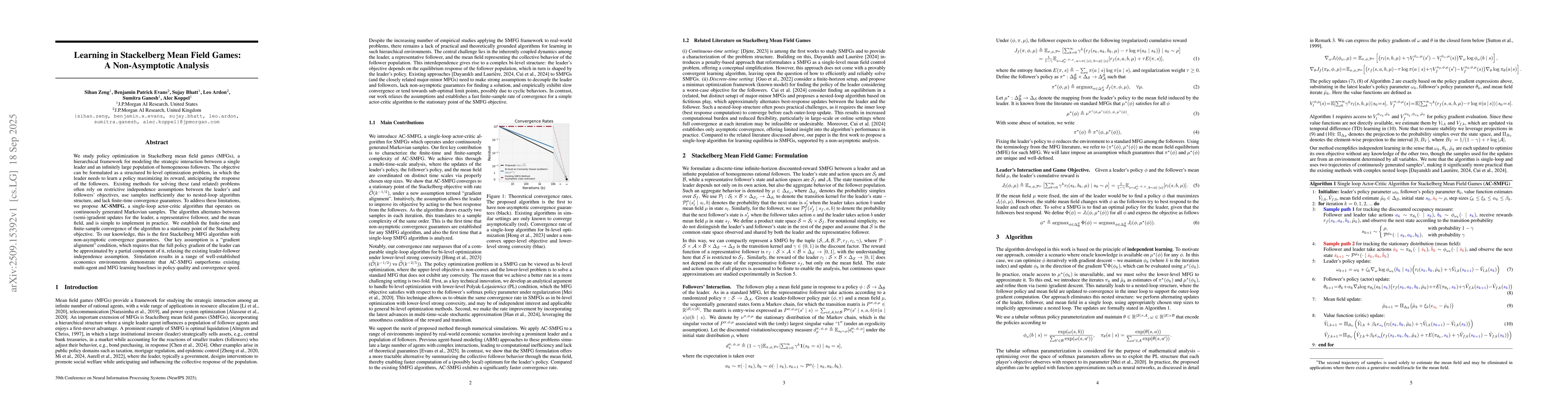 Thumbnail for Learning in Stackelberg Mean Field Games: A Non-Asymptotic Analysis