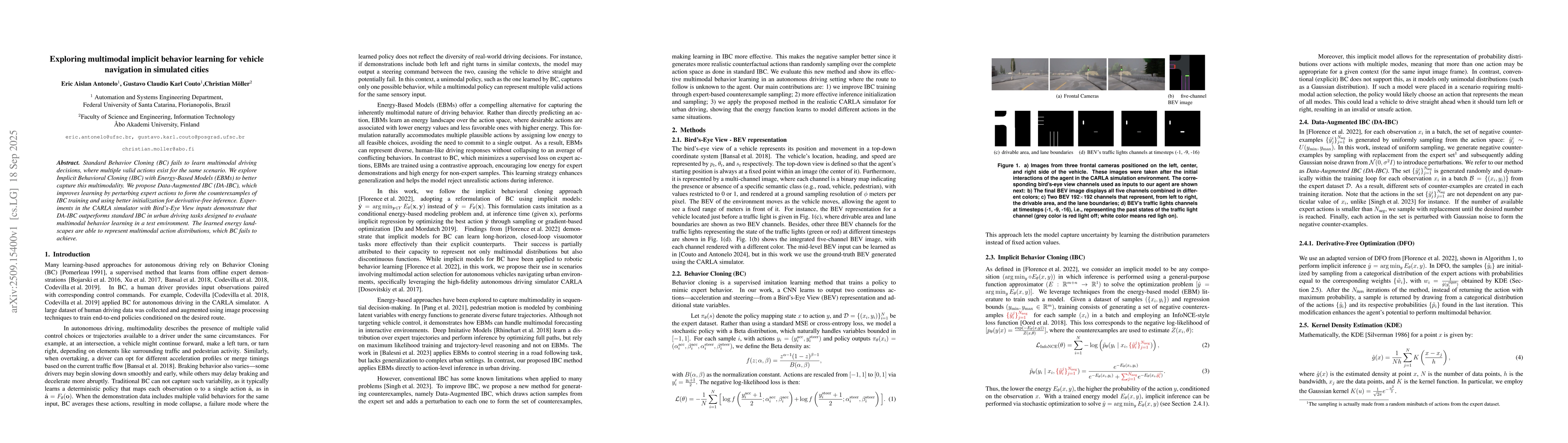 Thumbnail for Exploring multimodal implicit behavior learning for vehicle navigation
  in simulated cities
