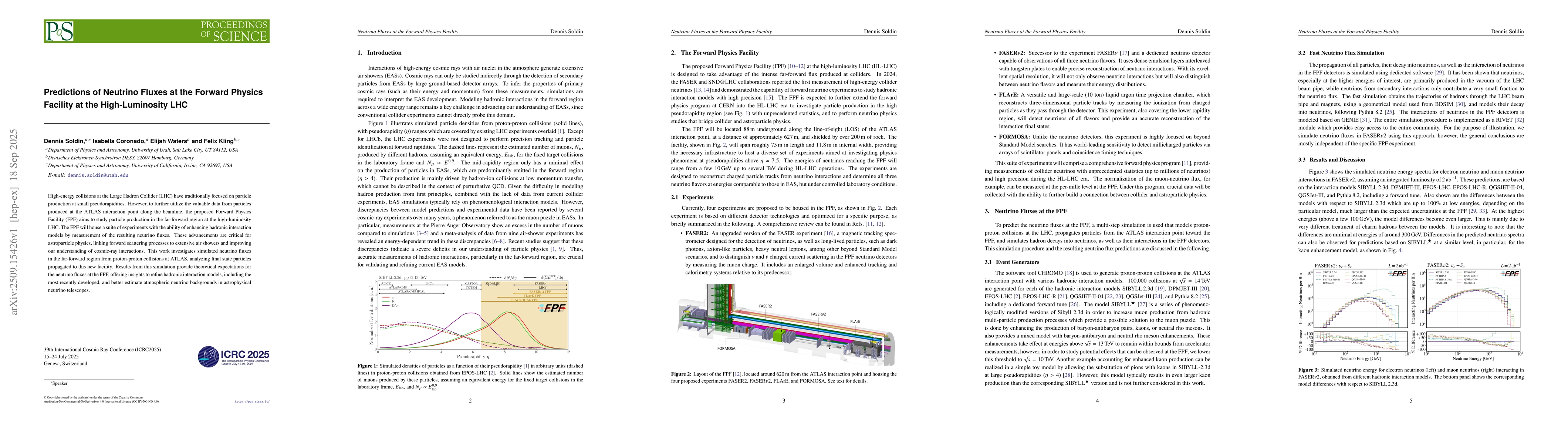 Thumbnail for Predictions of Neutrino Fluxes at the Forward Physics Facility at the
  High-Luminosity LHC